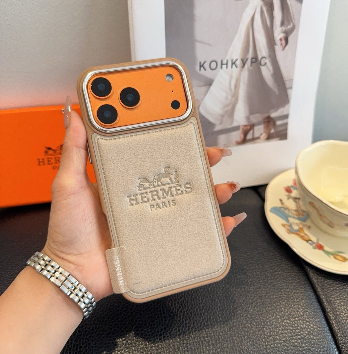 Hermès Starry Series Full-Wrap iPhone Case