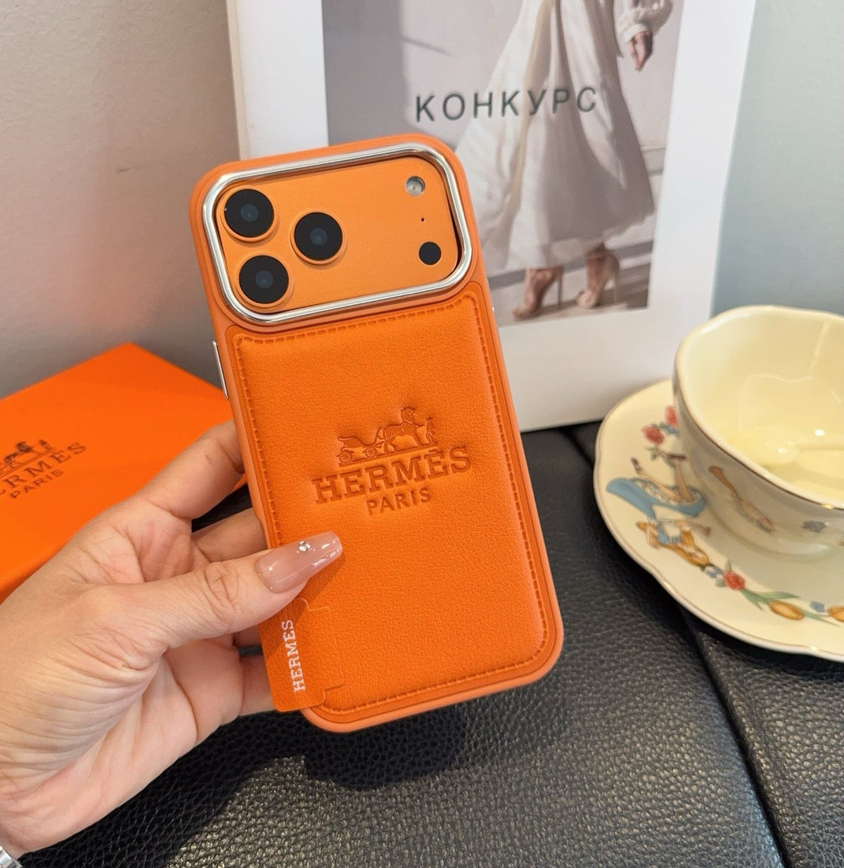 Hermès Starry Series Full-Wrap iPhone Case