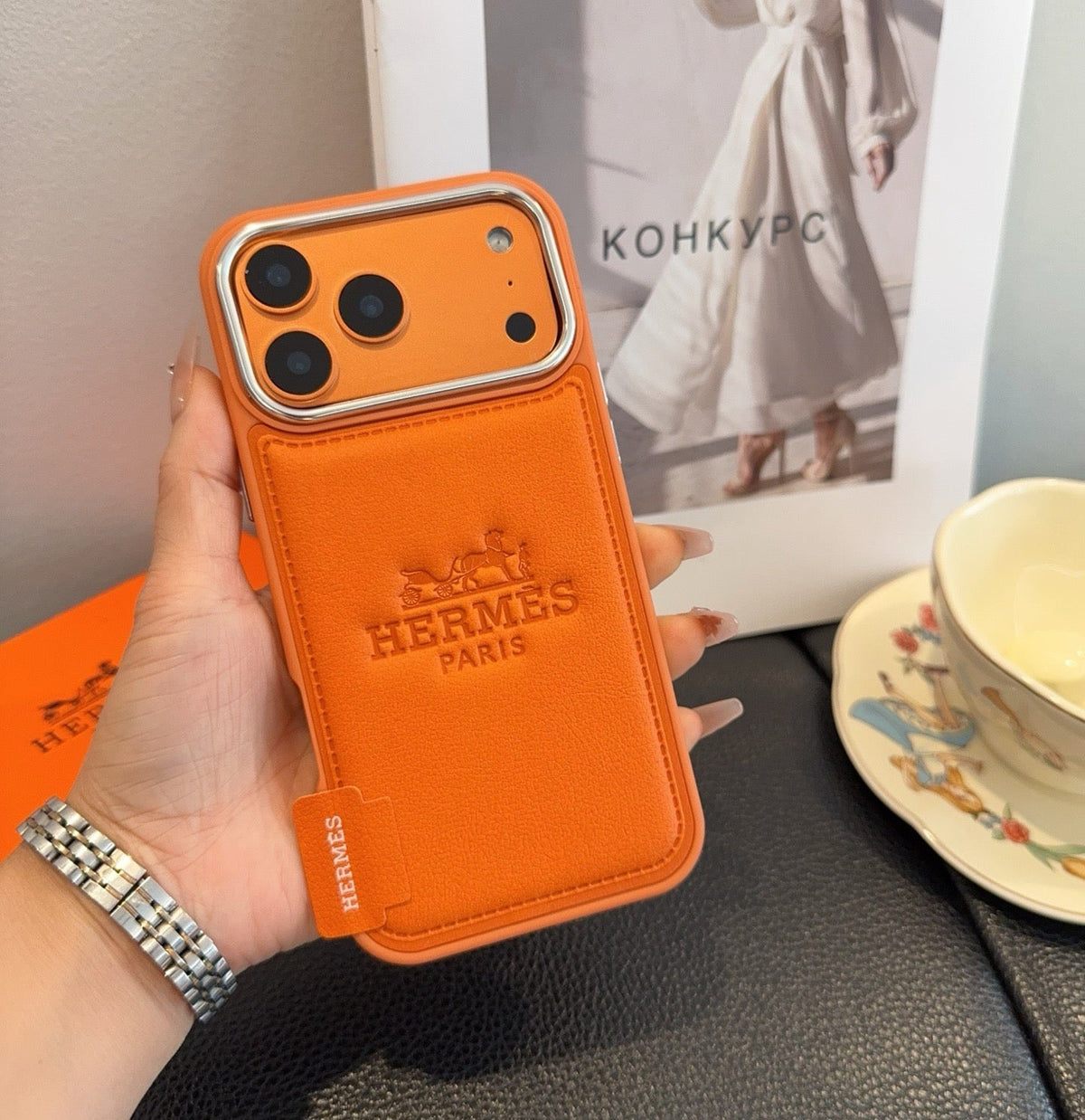 Hermès Starry Series Full-Wrap iPhone Case
