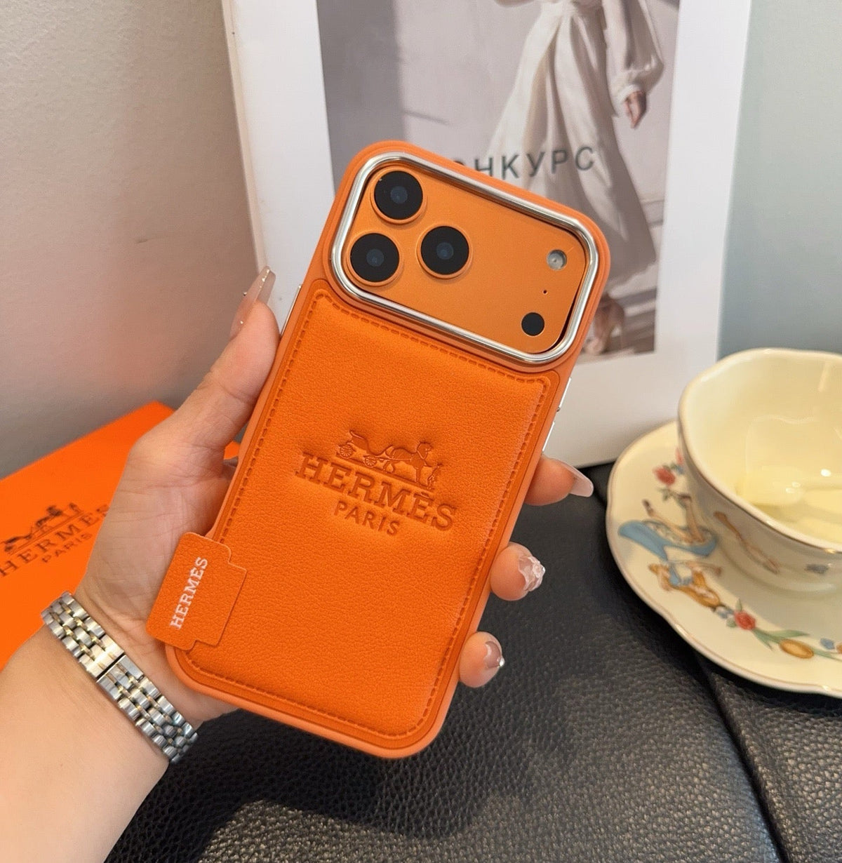 Hermès Starry Series Full-Wrap iPhone Case