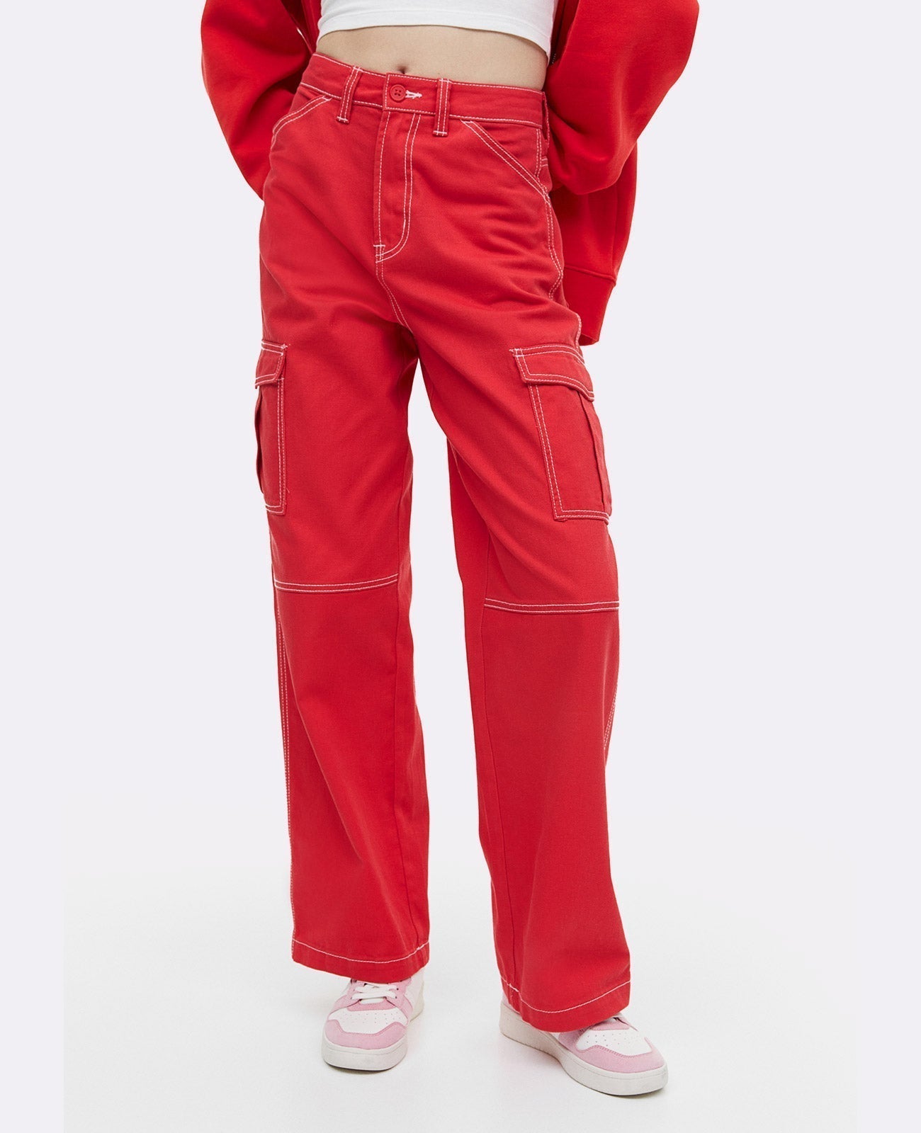 Solid Cargo Pant