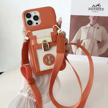 H iPhone Case with cardholder